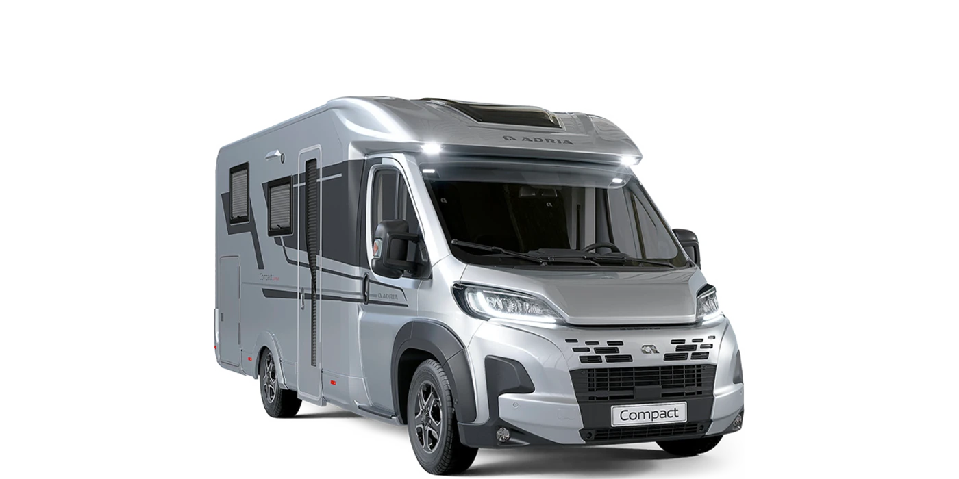 Camping-car ADRIA Compact 60Y détouré, vue trois quarts avant
